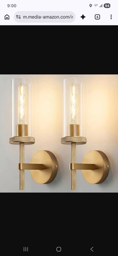 Kayla gold wall sconces - kayla, 14"
